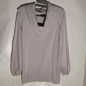 Ann Taylor Soft Lilac Cowl Neck Sweater